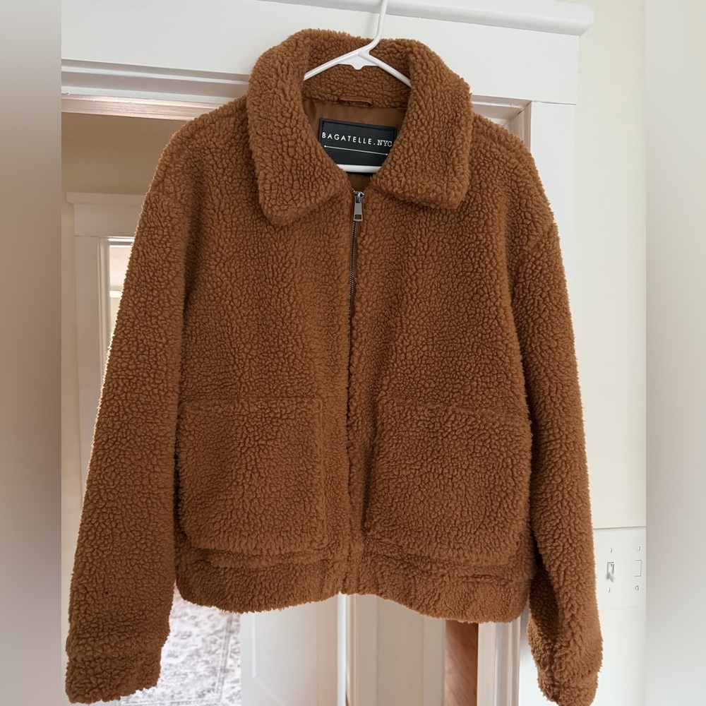 Bagatelle Tan Sherpa Jacket